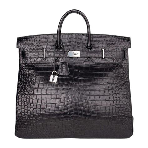 hermes hac 50 crocodile bag|vintage Hermes crocodile bag.